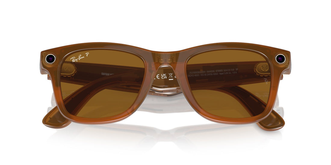 Smart Glasses Meta uomo donna Ray-Ban WAYFARER RW4006 670683 Polarizzato