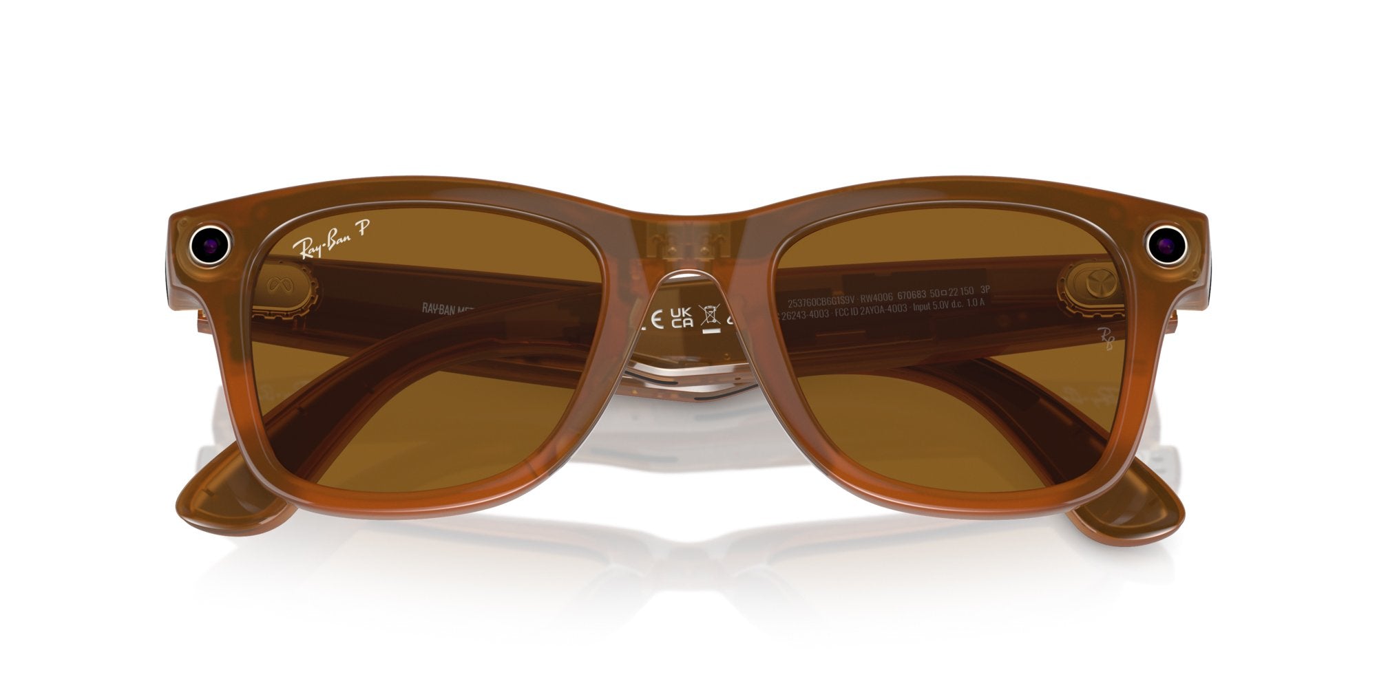 Smart Glasses Meta uomo donna Ray-Ban WAYFARER RW4006 670683 Polarizzato