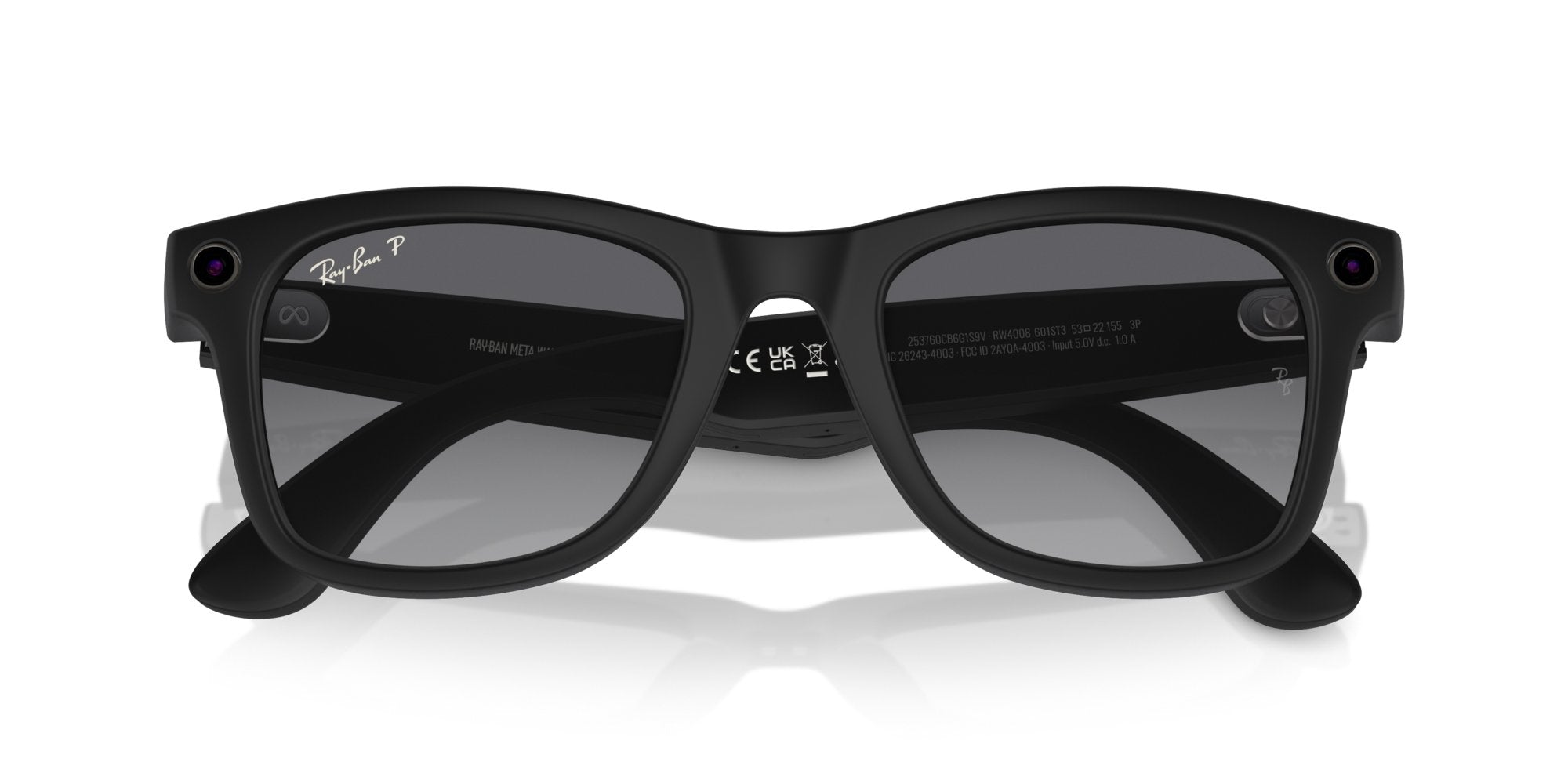 Smart Glasses Meta UNISEX Ray-Ban Wearable WAYFARER RW4008 601ST3 Polarizzato
