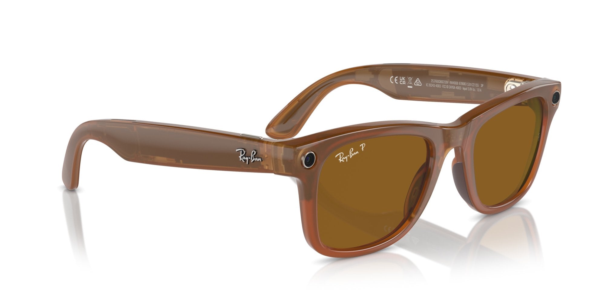 Smart Glasses Meta uomo donna Ray-Ban WAYFARER RW4008 670683 Polarizzato