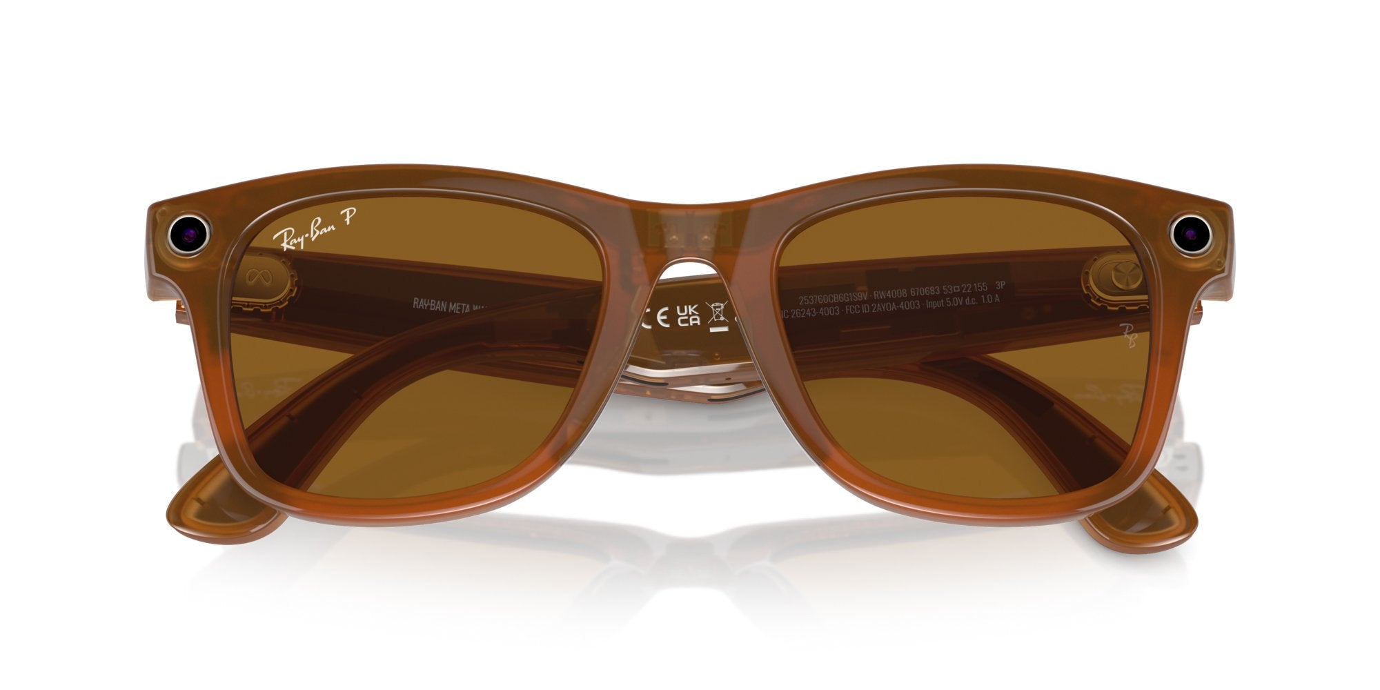 Smart Glasses Meta uomo donna Ray-Ban WAYFARER RW4008 670683 Polarizzato